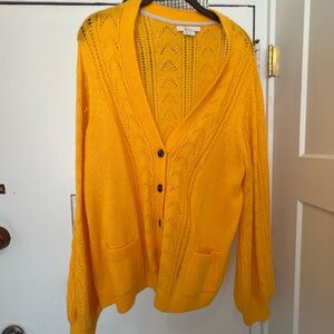 Boden Mustard Yellow Women's Cardigan